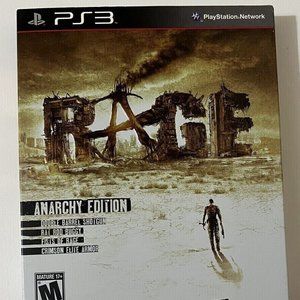 PS3 Rage Anarchy Edition Video Game w/ Manual - 2011